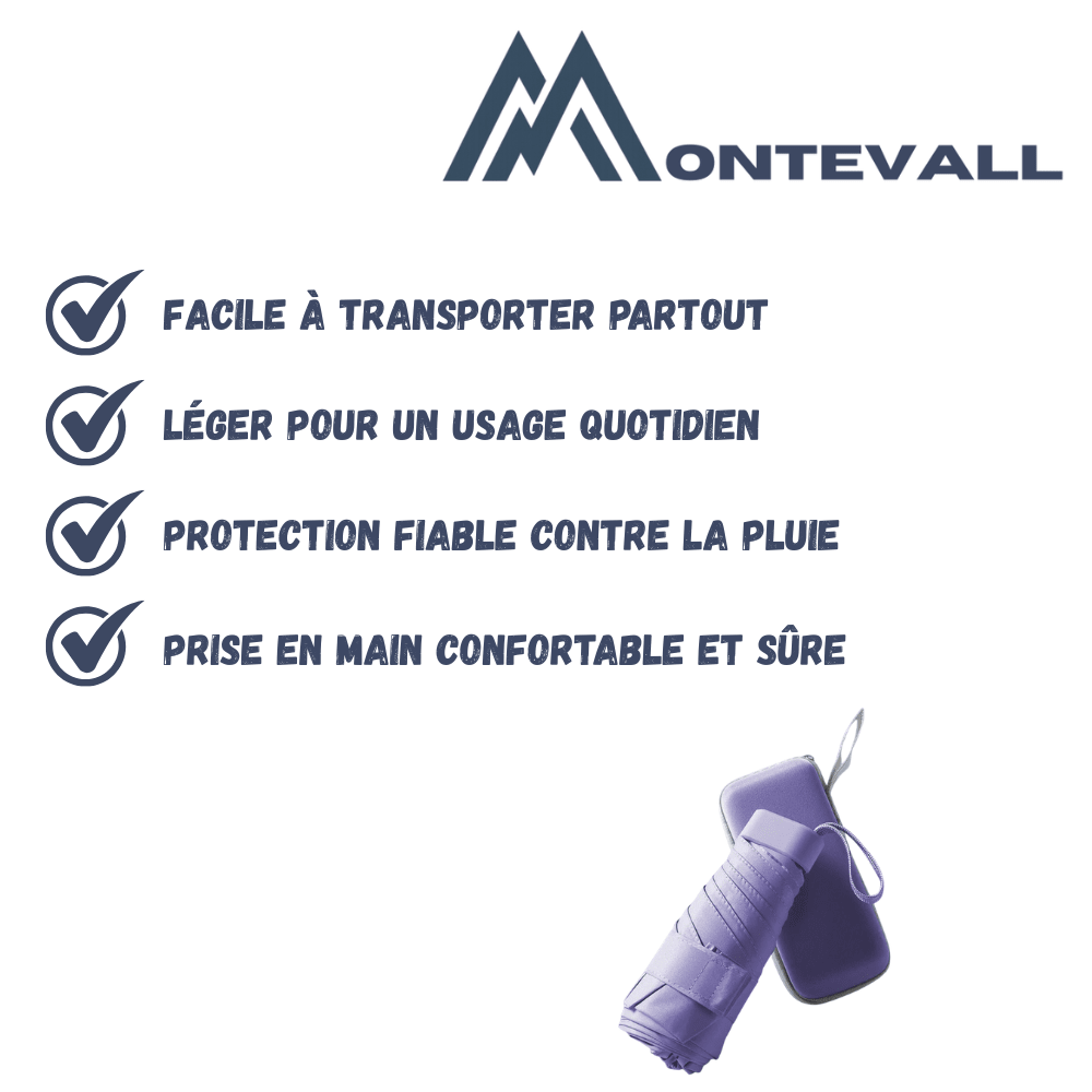 Parapluie compact et léger pour utilisation extérieure | Montevall - Montevall