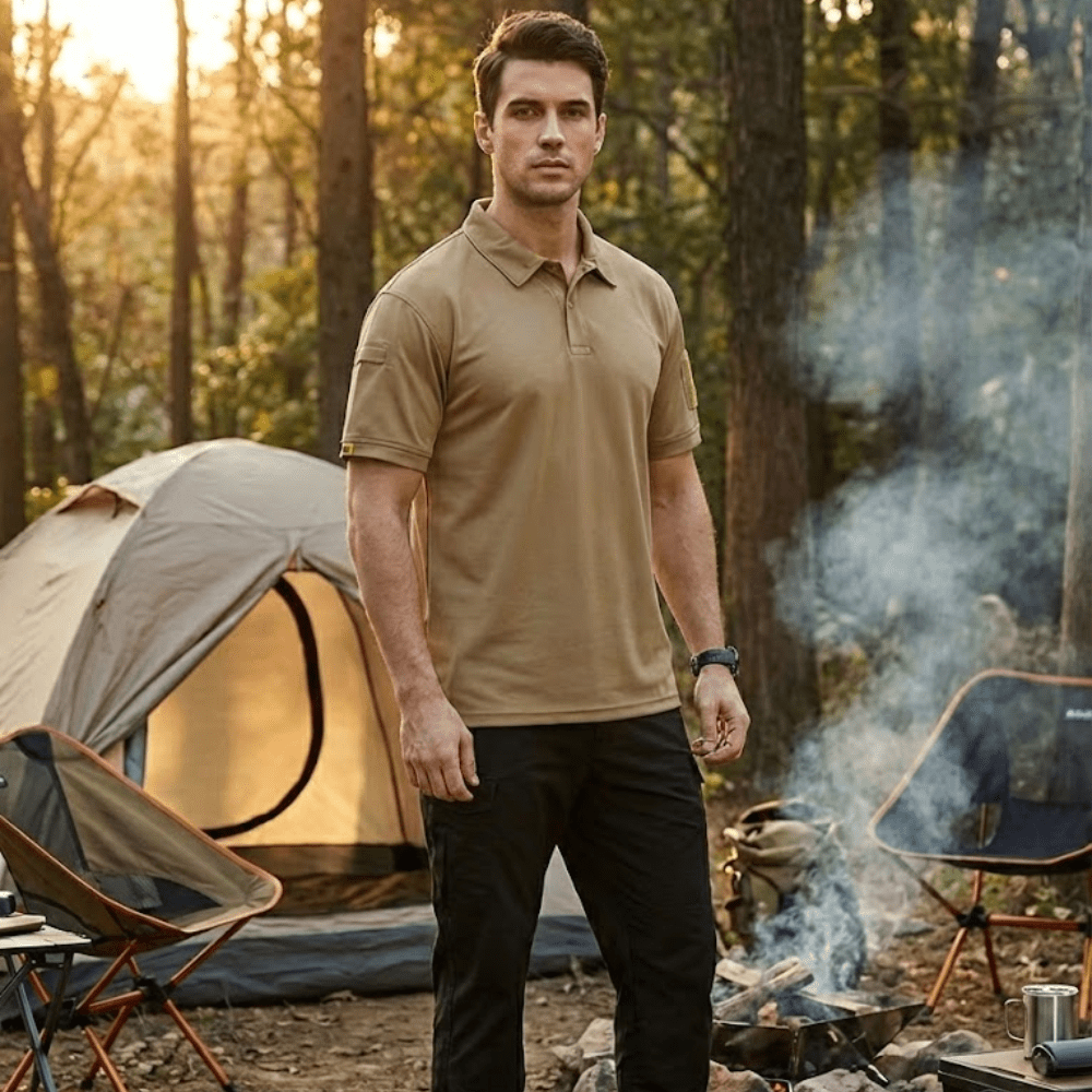 Polo respirant à manches courtes pour homme | Montevall - Montevall