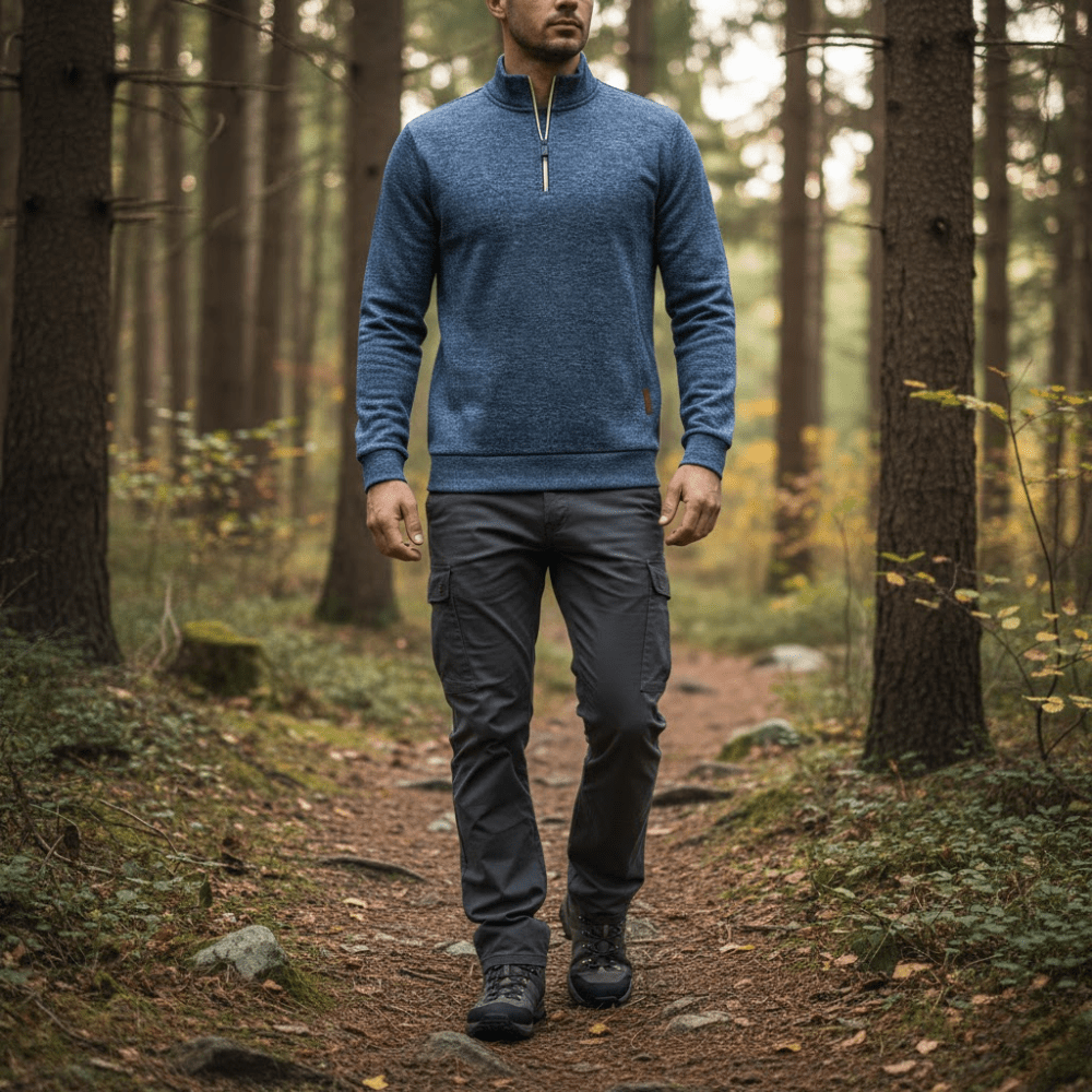 Pull de randonnée isolant à col zippé | Montevall - Montelac