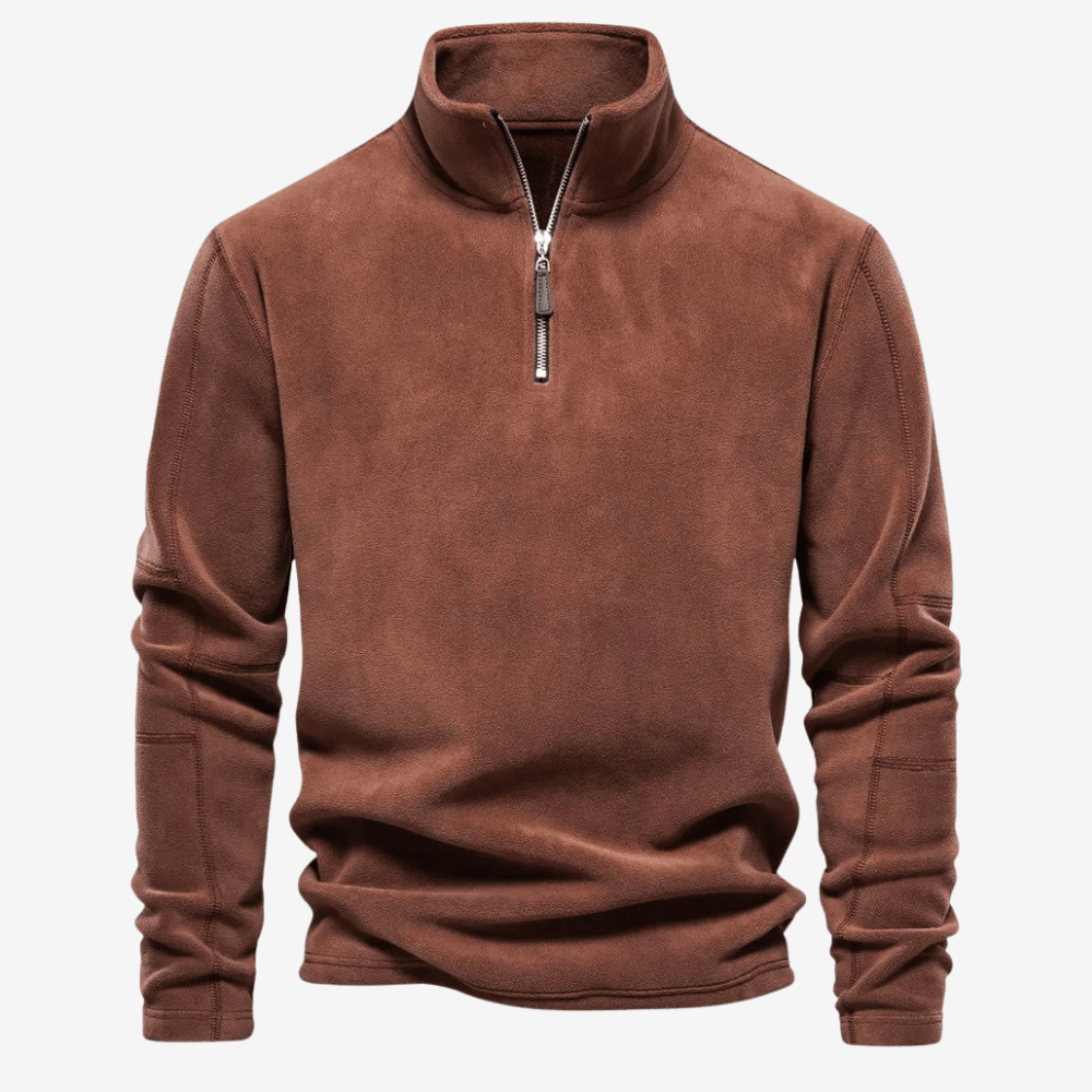 Pull polaire demi - zip léger pour homme | Montelac - Montelac