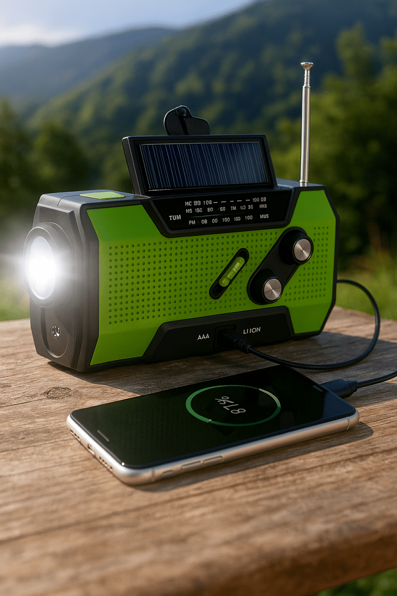 Radio de survie multifonctionnelle et rechargeable | Montelac - Montelac