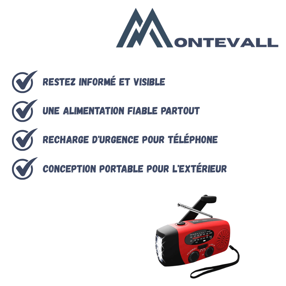 Radio d'urgence multifonctionnelle | Montevall - Montevall