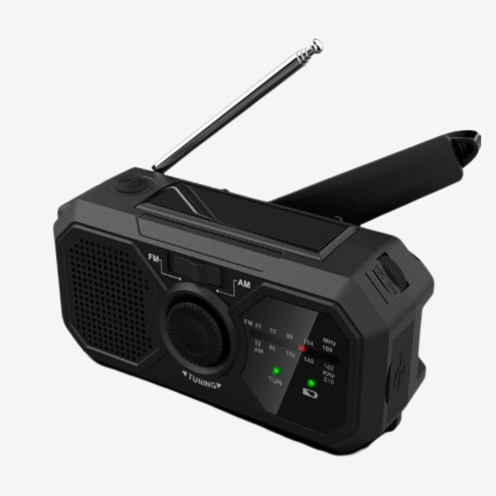 Radio d’urgence portable à énergie solaire | Montevall - Montevall