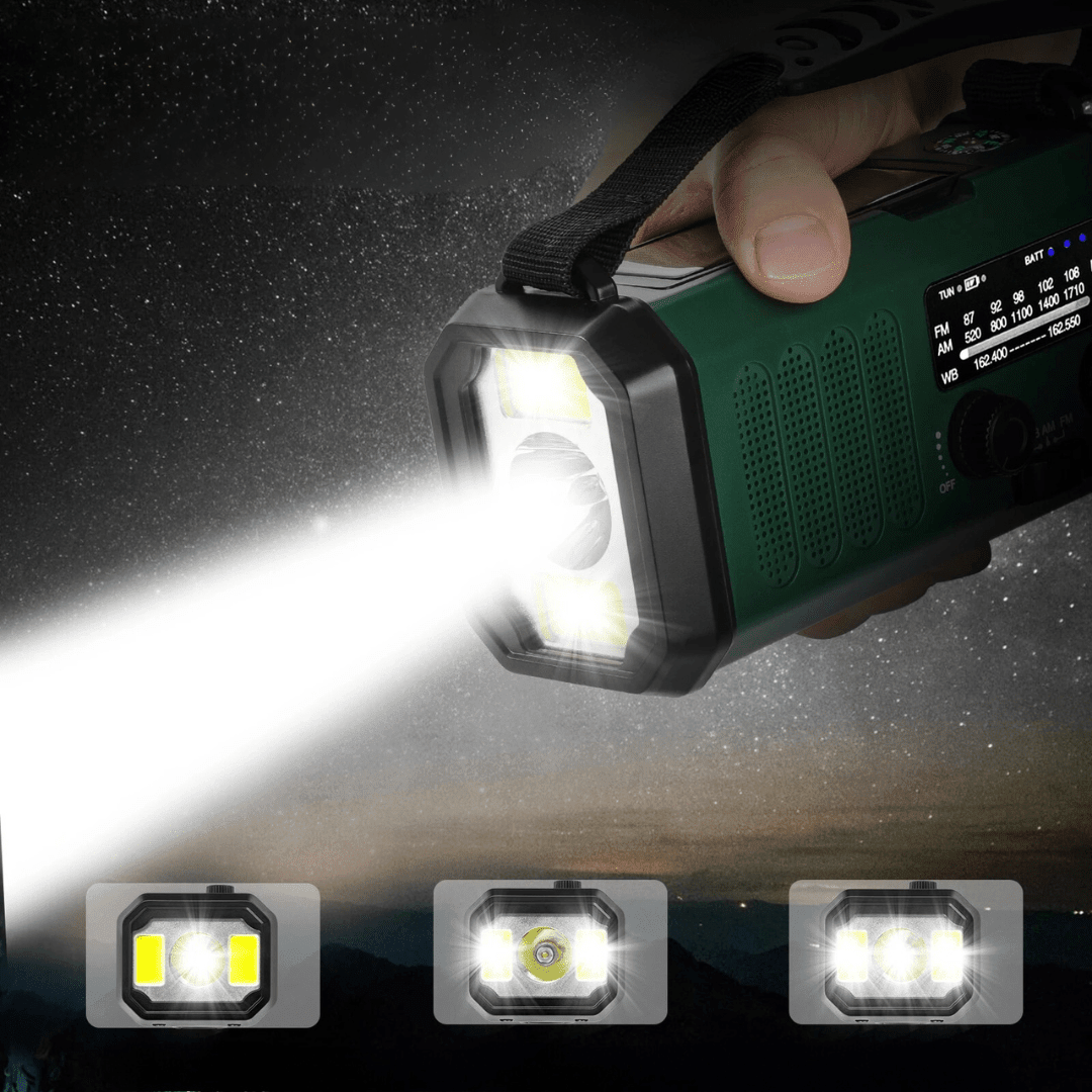 Radio d’urgence solaire et rechargeable USB | Montevall - Montevall