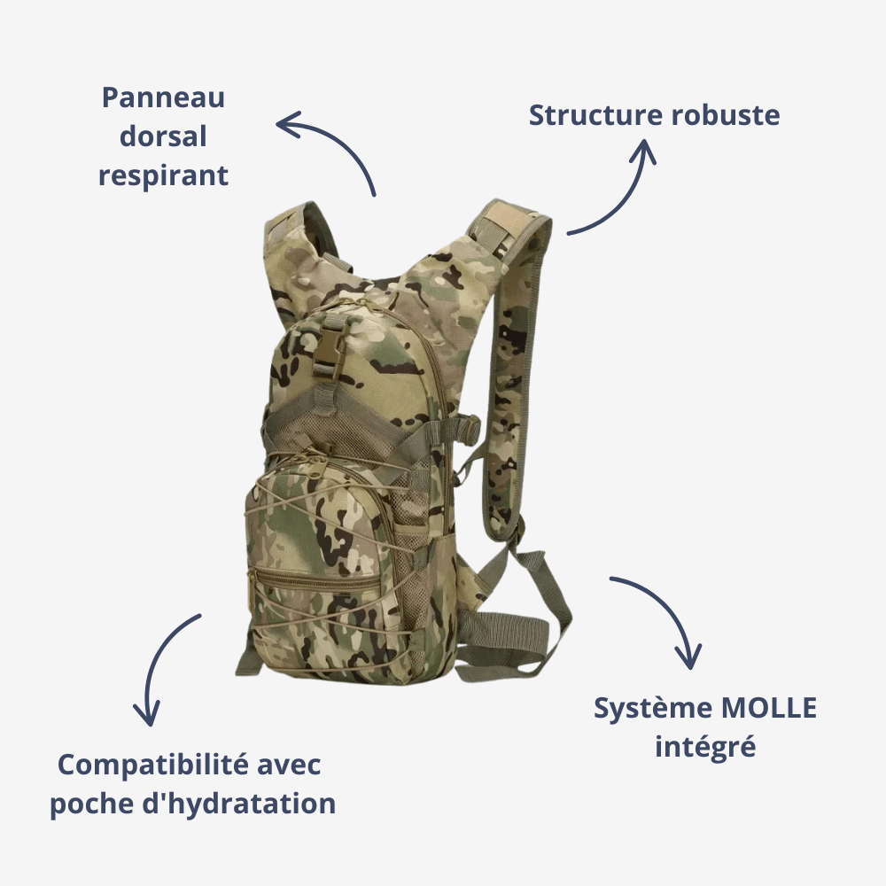 Sac à dos compact 15L polyvalent pour activités extérieures | Montelac - Montelac