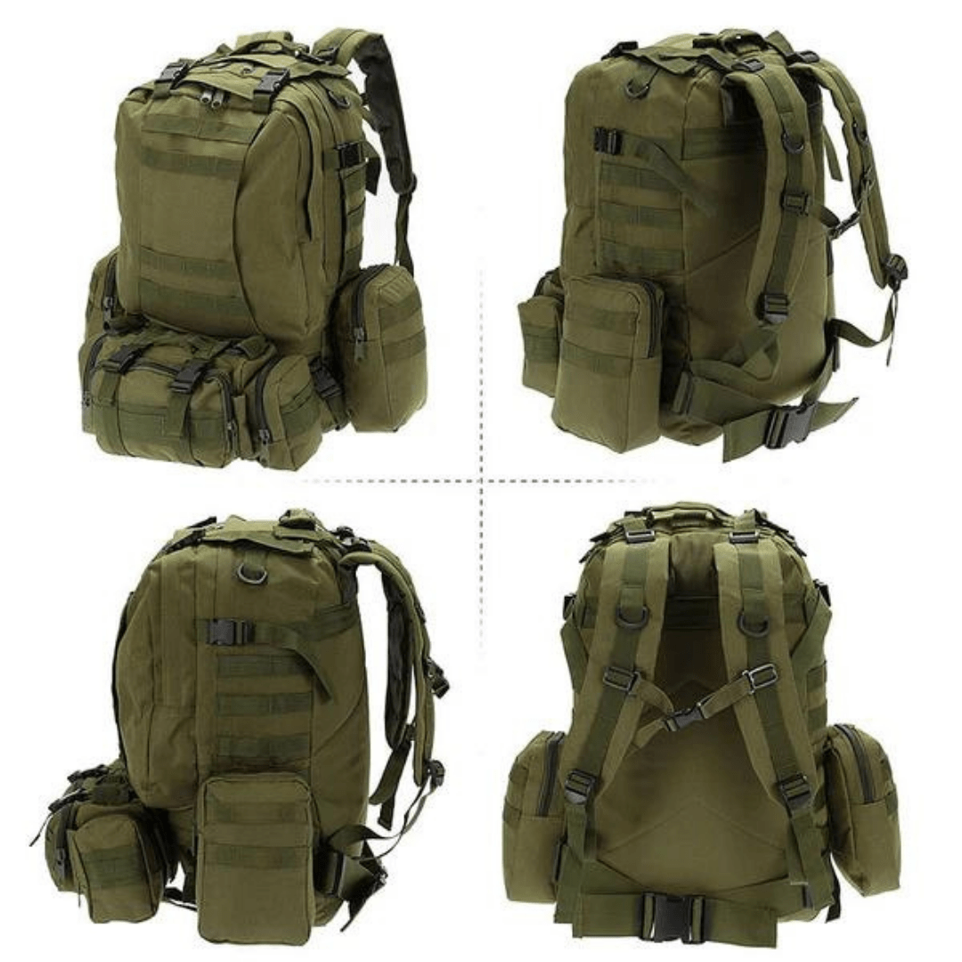 Sac à dos tactique 50L résistant à l’eau avec système MOLLE - Montevall