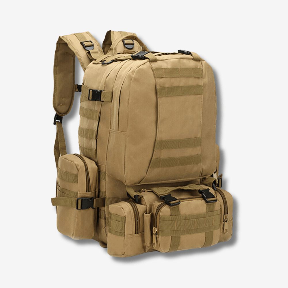 Sac à dos tactique 50L résistant à l’eau avec système MOLLE - Montevall