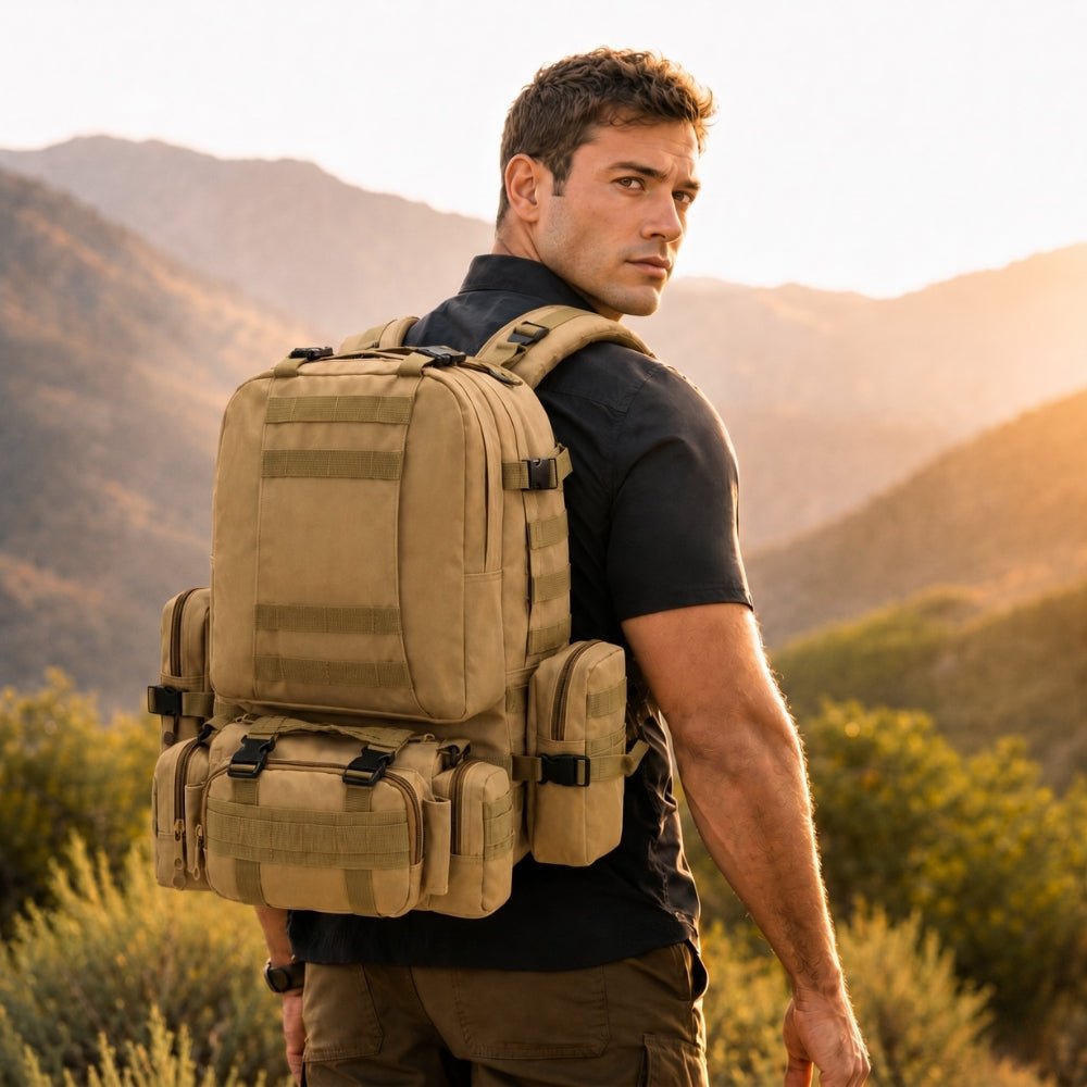 Sac à dos tactique 50L résistant à l’eau avec système MOLLE - Montevall