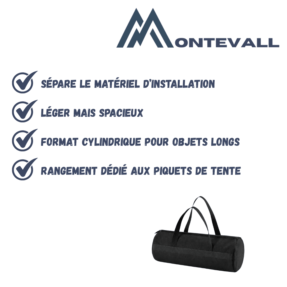 Sac de rangement léger pour piquets de tente | Montevall - Montevall