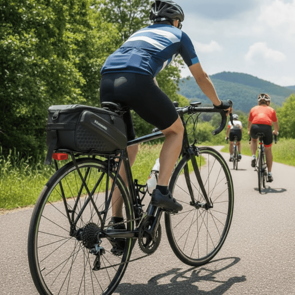 Sacoche de vélo rigide imperméable 25L pour porte-bagages - Montevall