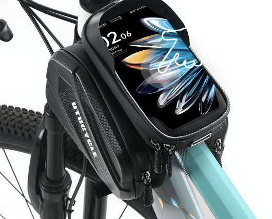 Sacoche vélo imperméable 3 - en - 1 avec support tactile pour téléphone - Montelac