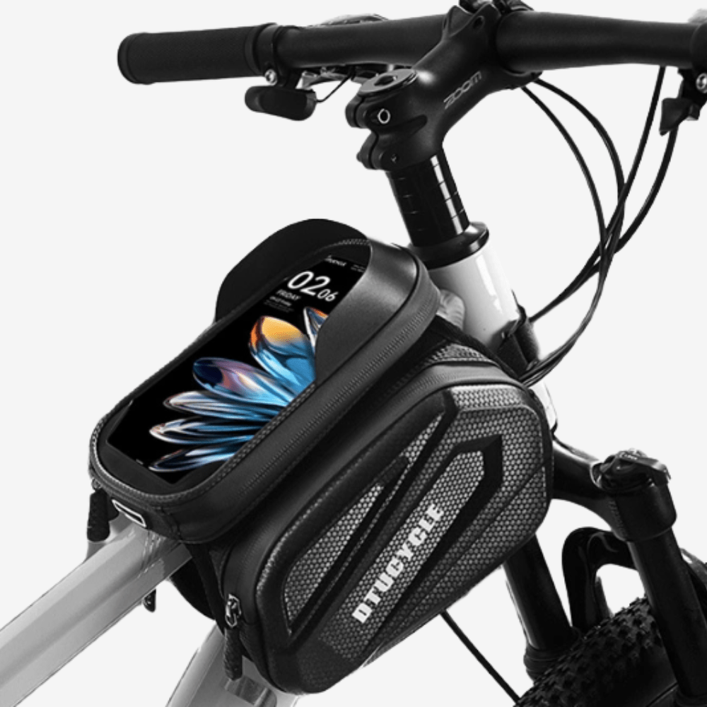 Sacoche vélo imperméable 3 - en - 1 avec support tactile pour téléphone - Montelac