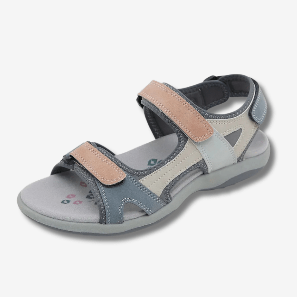Sandales confort pour femme avec scratch et semelle antidérapante - Montevall