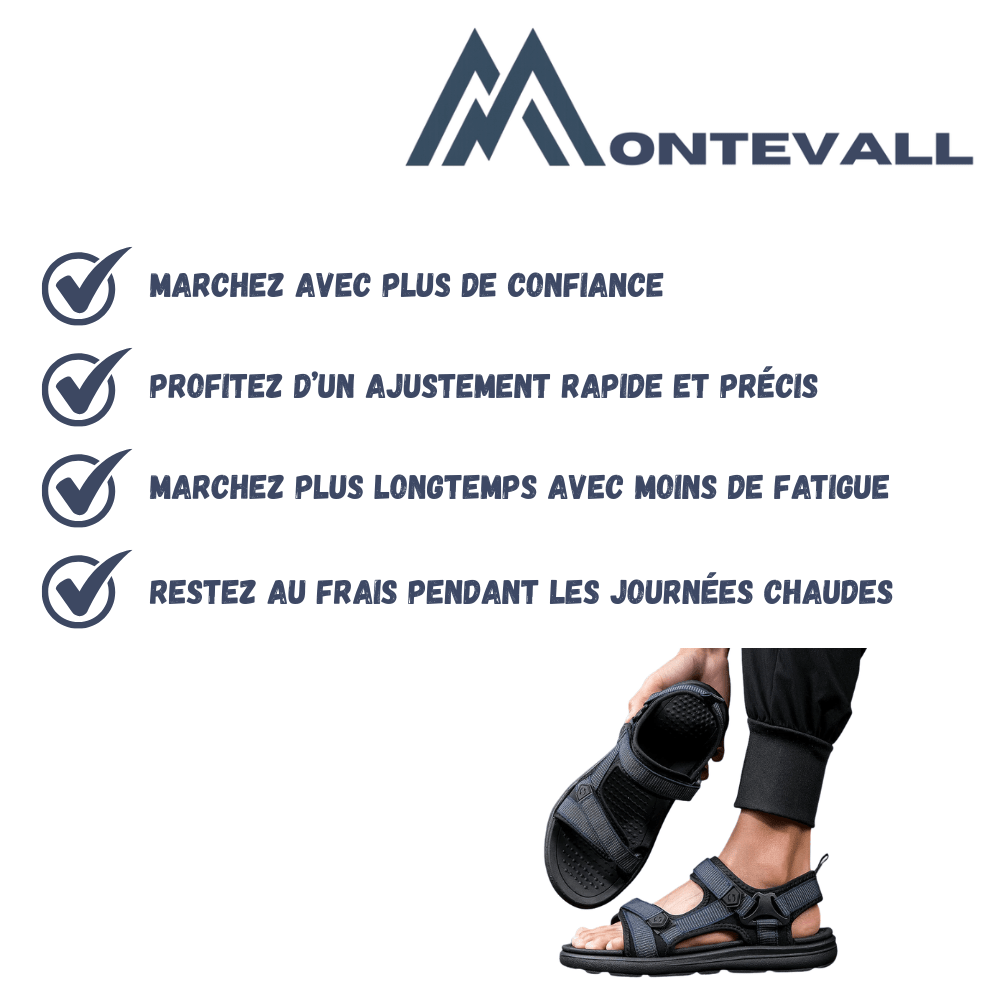 Sandales de randonnée respirantes antidérapantes pour homme | Montevall - Montevall