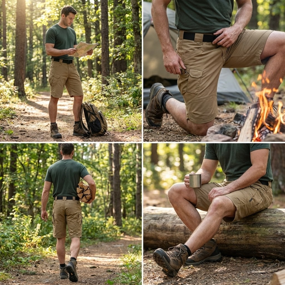 Short cargo extensible multi - poches | Montevall - Montevall