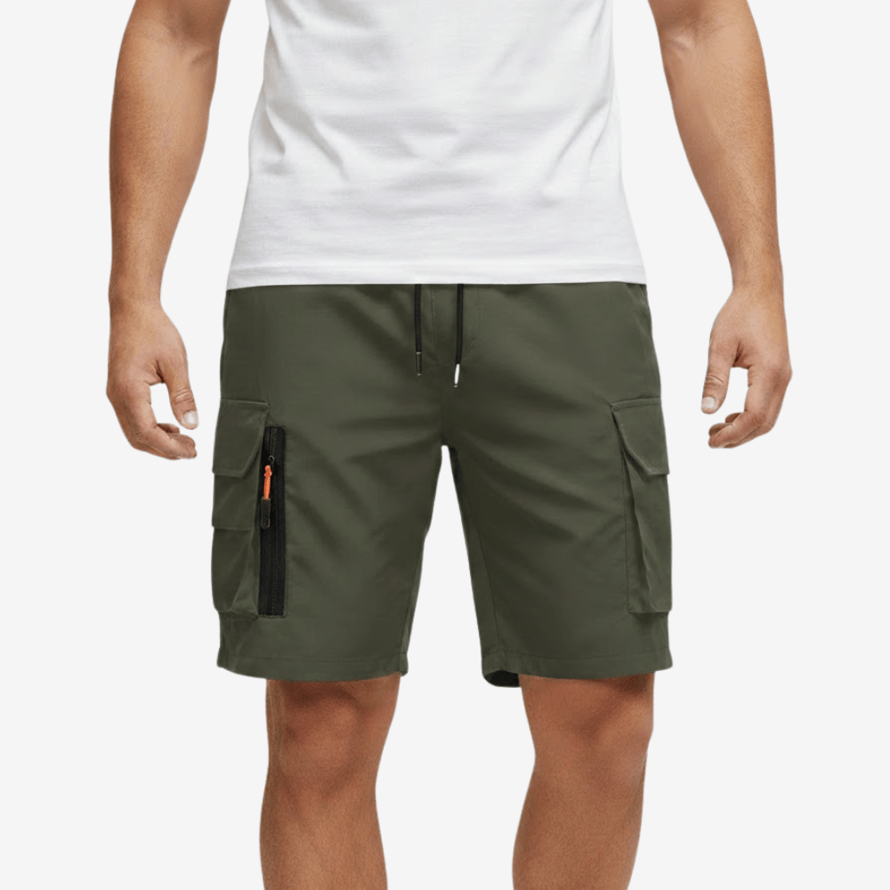 Short cargo léger à poches zippées pour homme | Montevall - Montevall