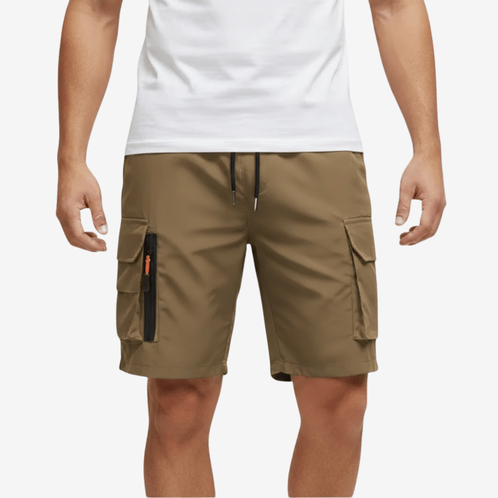 Short cargo léger à poches zippées pour homme | Montevall - Montevall