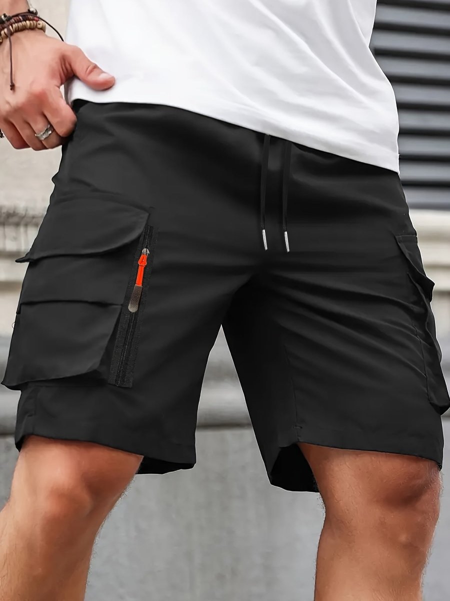 Short cargo léger à poches zippées pour homme | Montevall - Montevall
