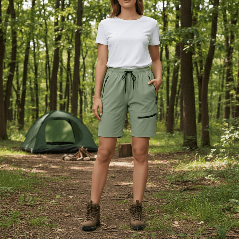 Short de randonnée léger et respirant avec poches pour femme | Montevall - Montevall