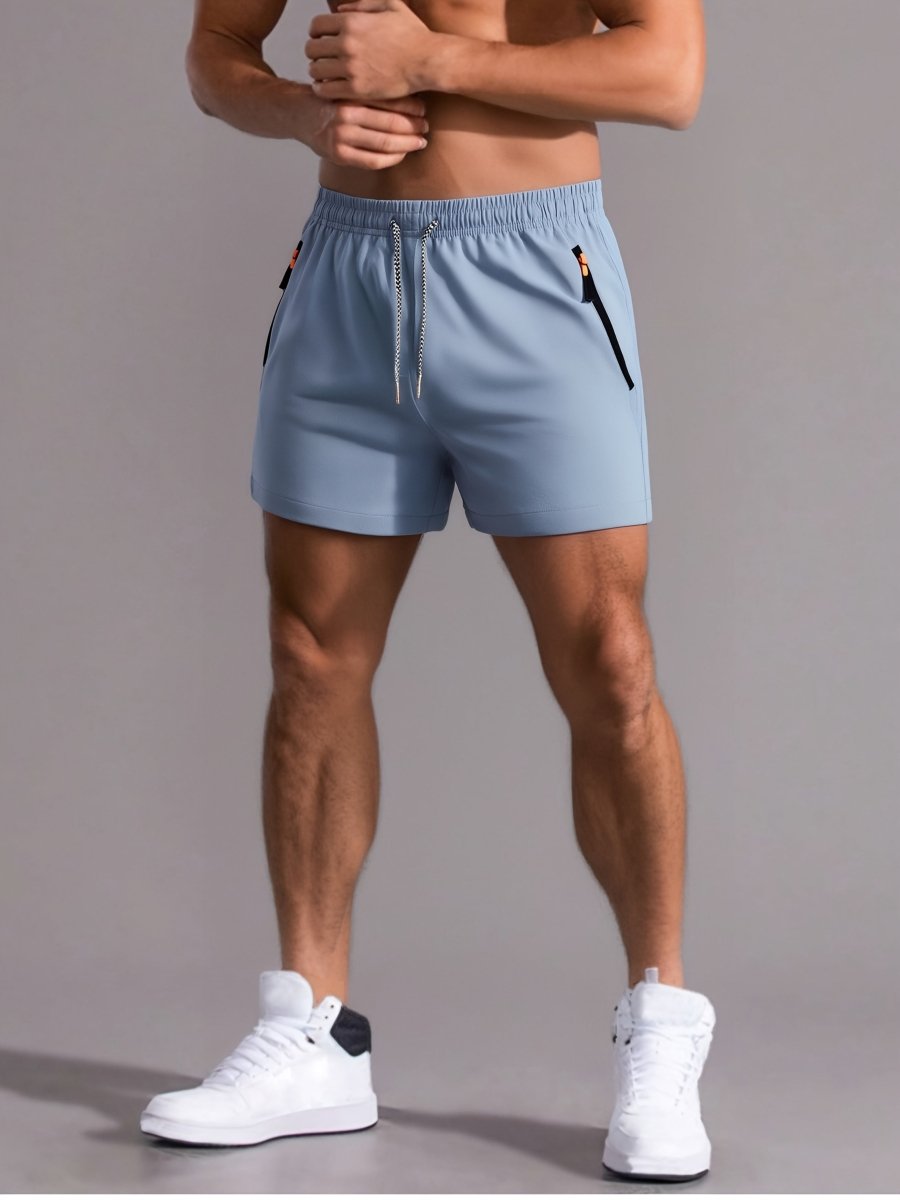 Short de sport léger à cordon et poches zippées | Montelac - Montelac