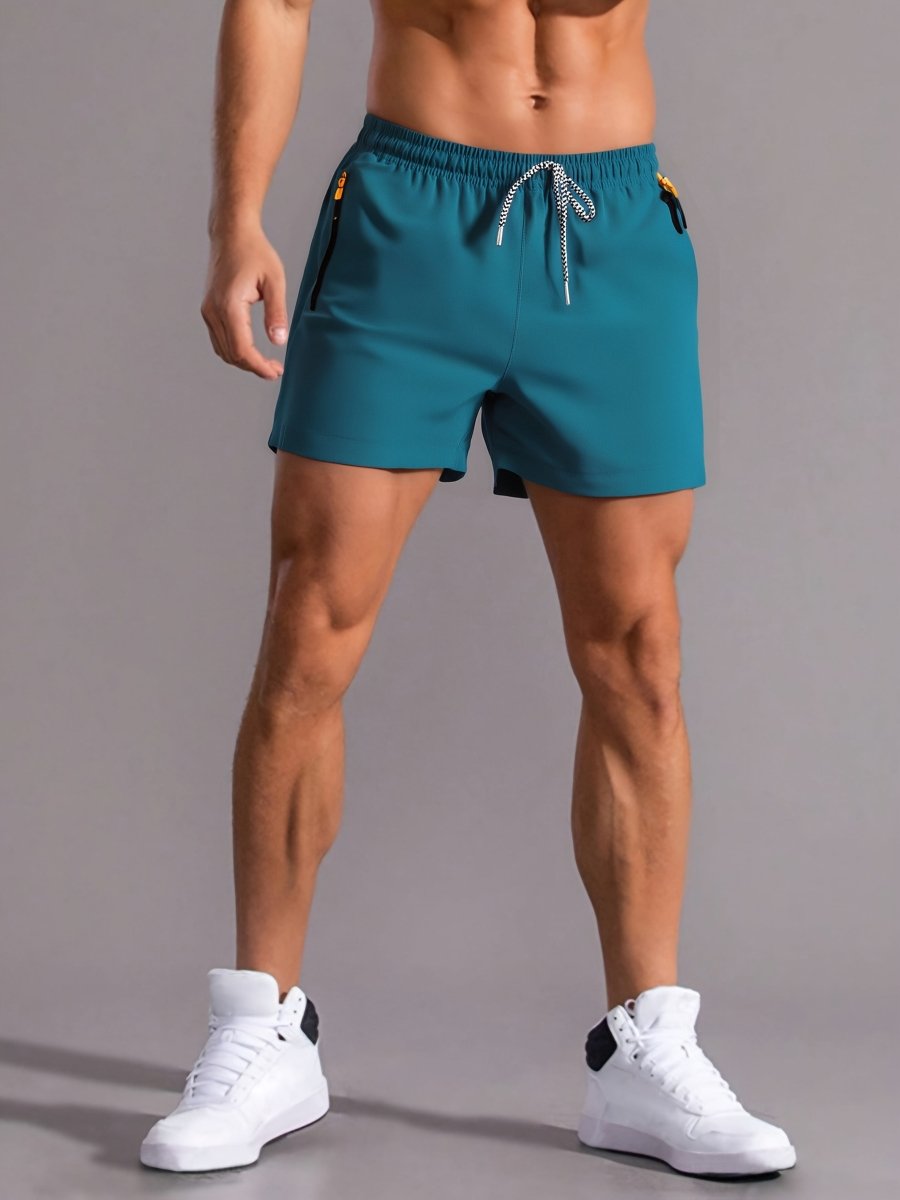 Short de sport léger à cordon et poches zippées | Montevall - Montevall