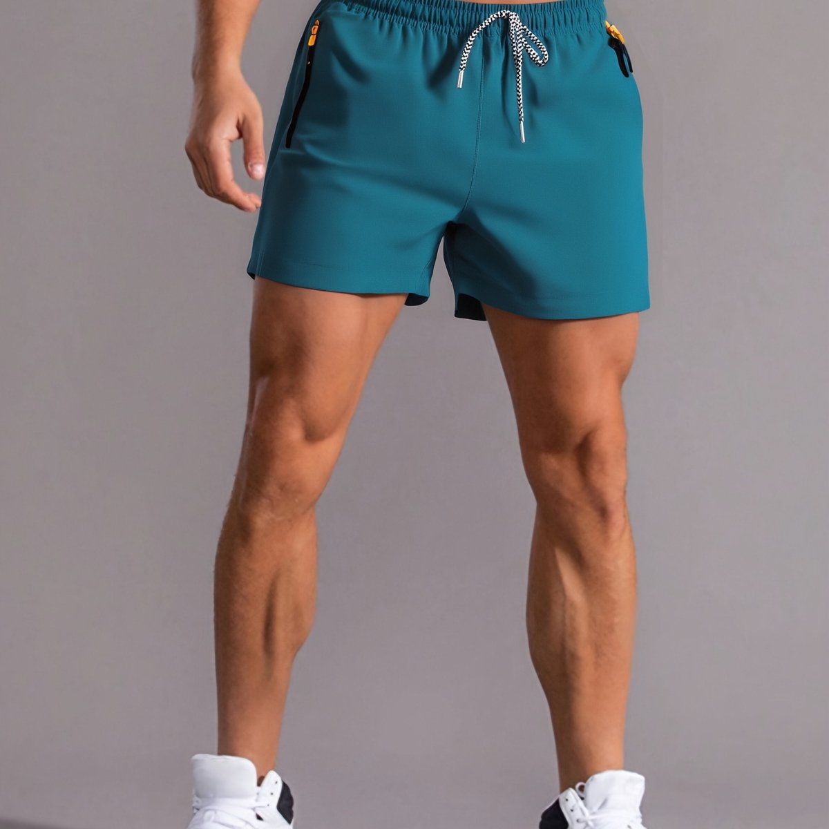 Short de sport léger à cordon et poches zippées | Montevall - Montevall