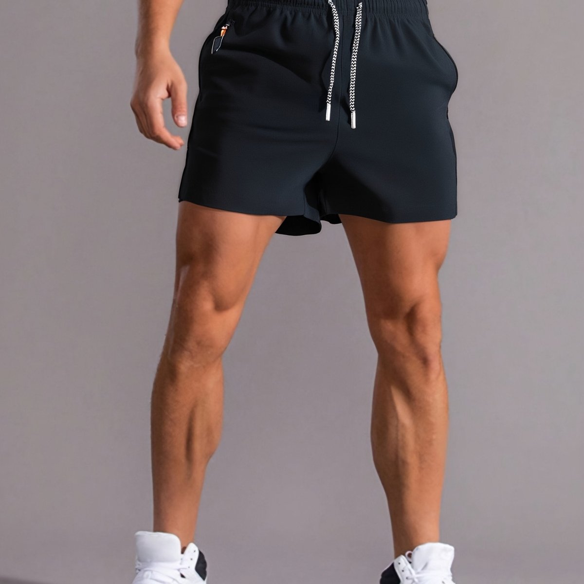 Short de sport léger à cordon et poches zippées | Montevall - Montevall