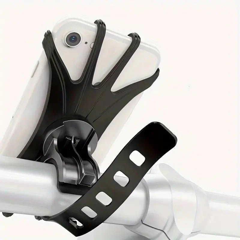Support de téléphone vélo flexible rotatif en silicone - Montevall