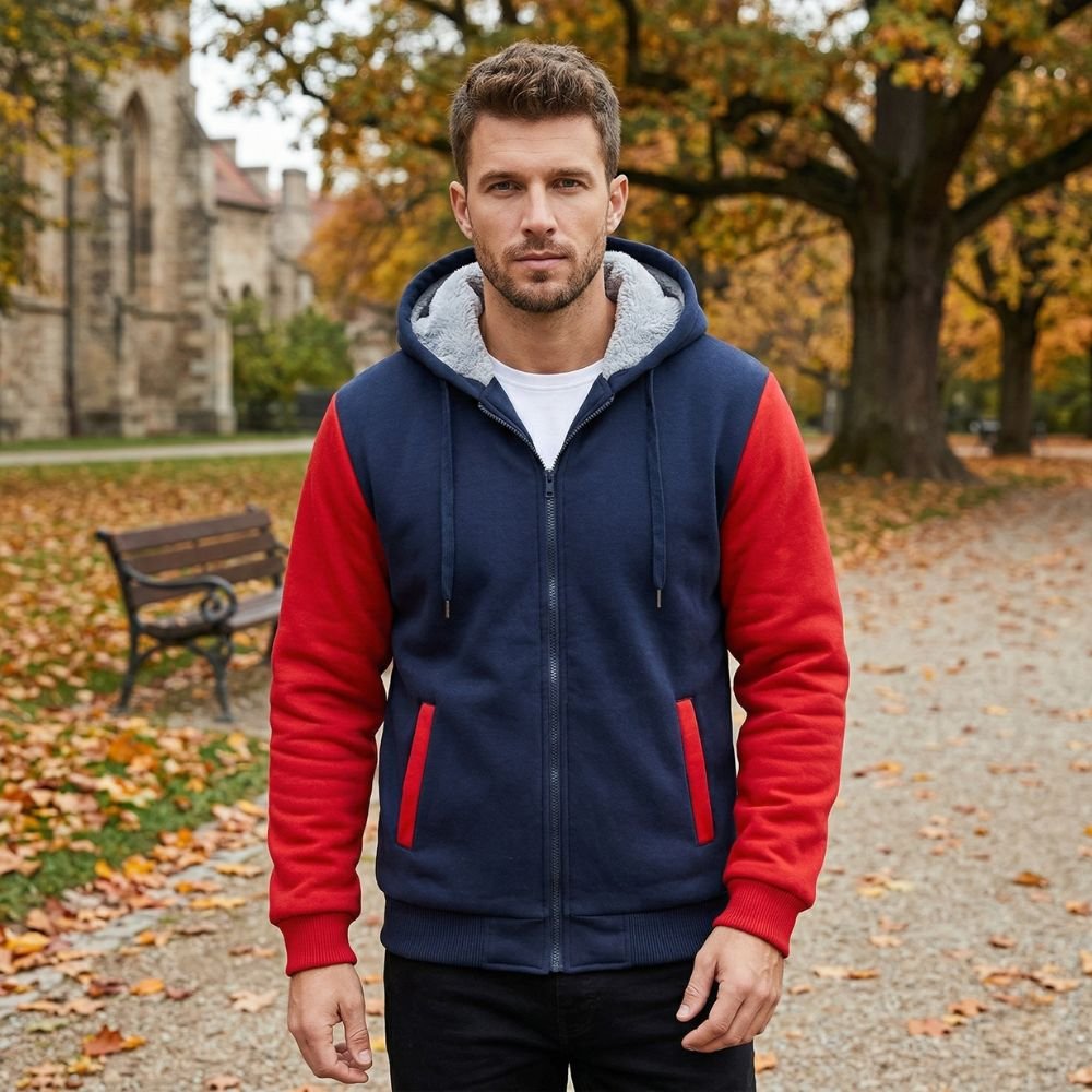 Sweat à capuche doublé polaire chaud et résistant pour homme | Montevall - Montevall