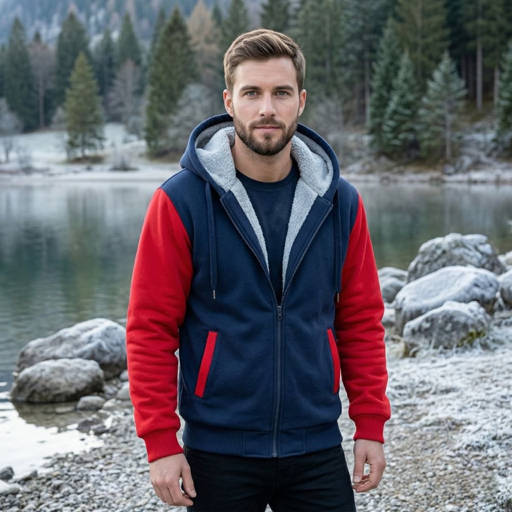 Sweat à capuche doublé polaire chaud et résistant pour homme | Montevall - Montevall