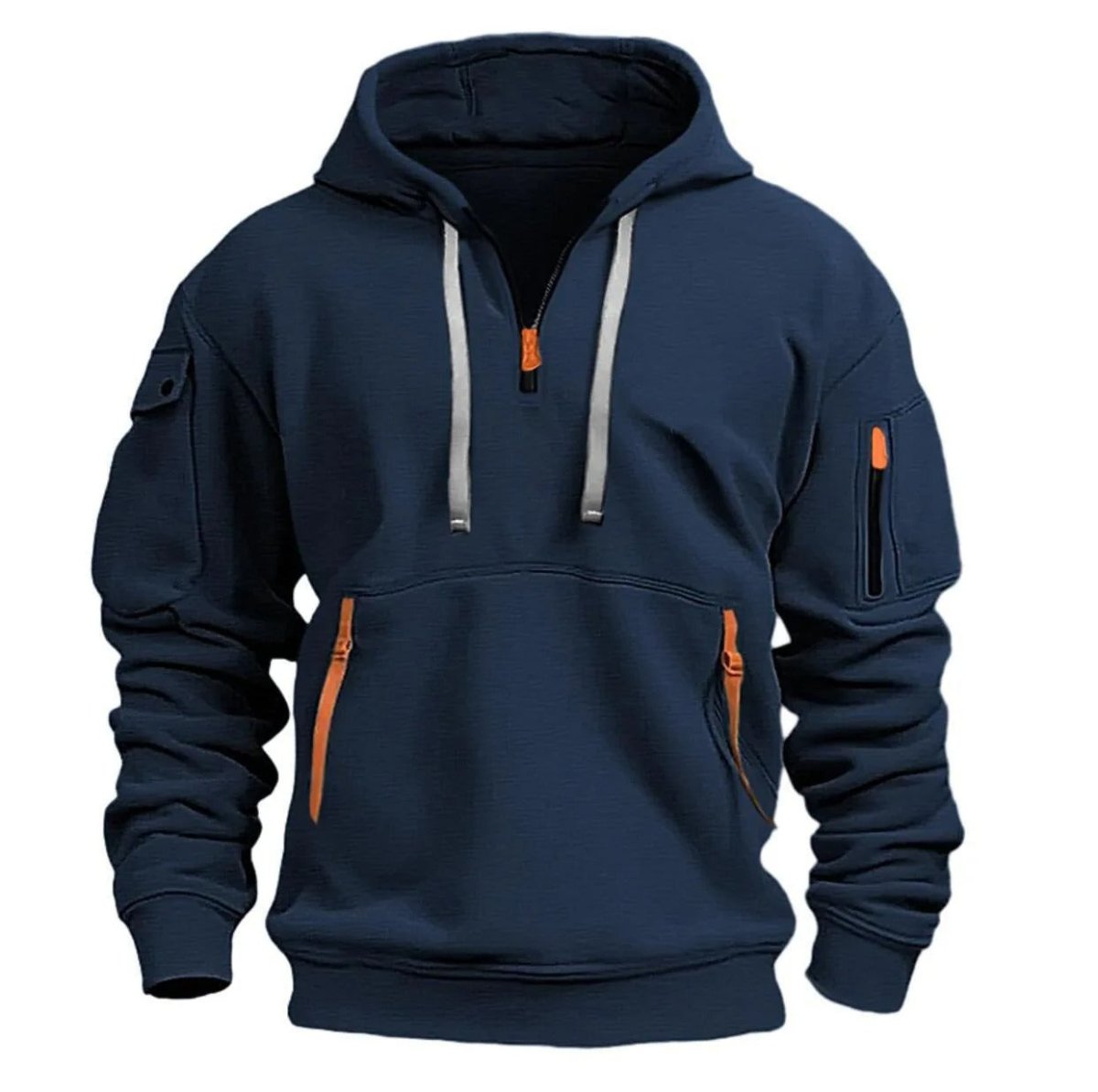 Sweat à capuche léger demi - zip respirant | Montelac - Montelac