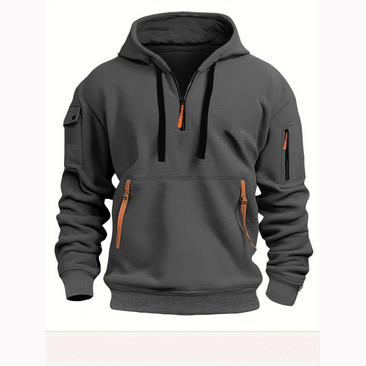 Sweat à capuche léger demi - zip respirant | Montelac - Montelac