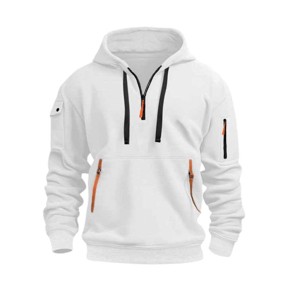 Sweat à capuche léger demi-zip respirant | Montevall - Montevall