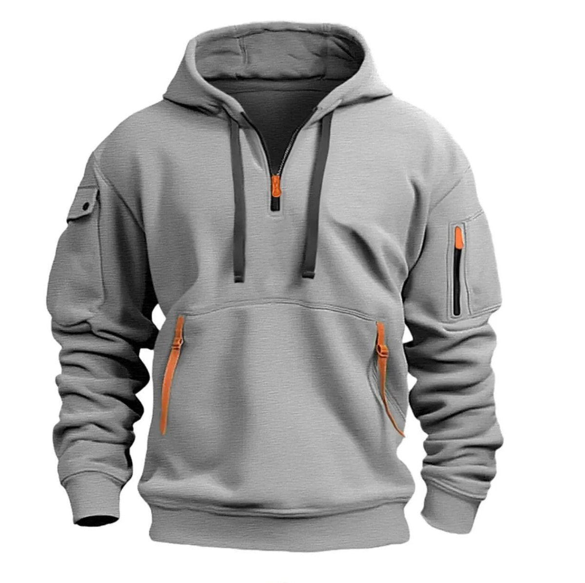 Sweat à capuche léger demi-zip respirant | Montevall - Montevall