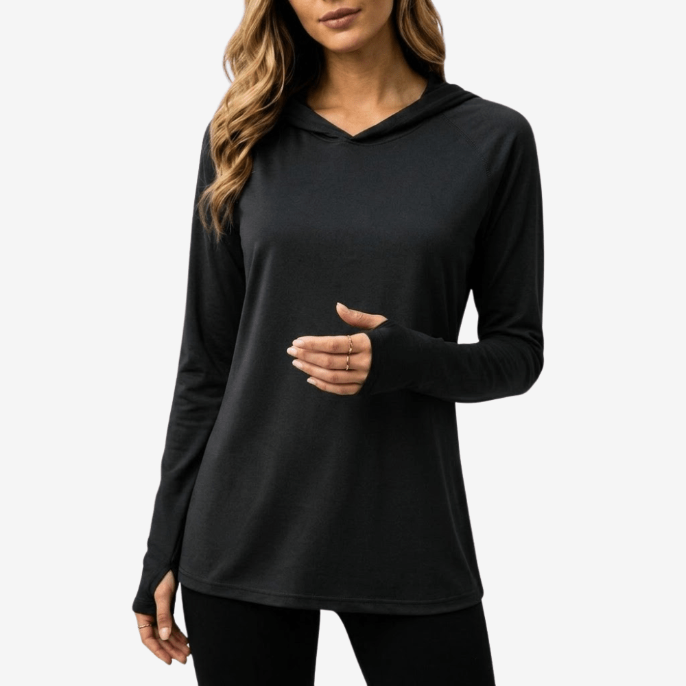 Sweat à capuche respirant à manches longues avec protection UV pour femme | Montevall - Montevall