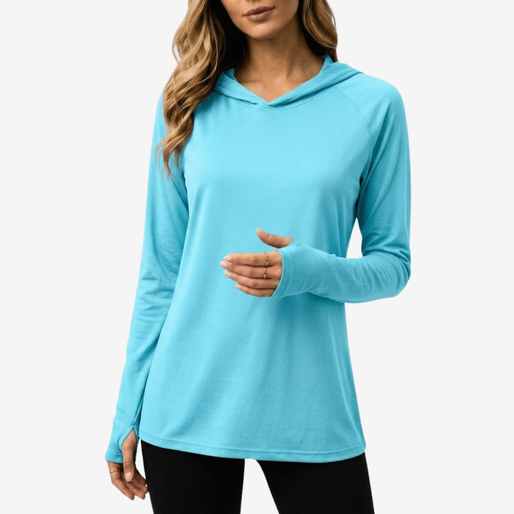 Sweat à capuche respirant à manches longues avec protection UV pour femme | Montevall - Montevall