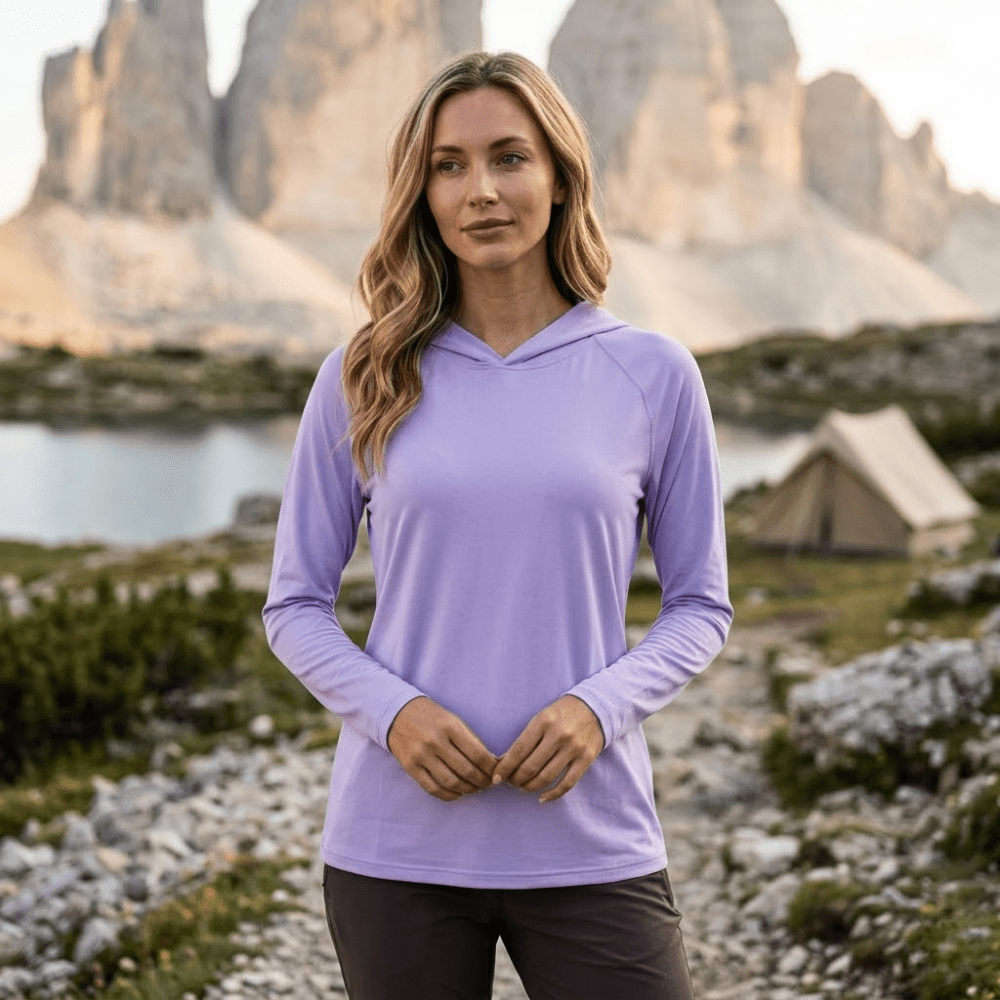 Sweat à capuche respirant à manches longues avec protection UV pour femme | Montevall - Montevall