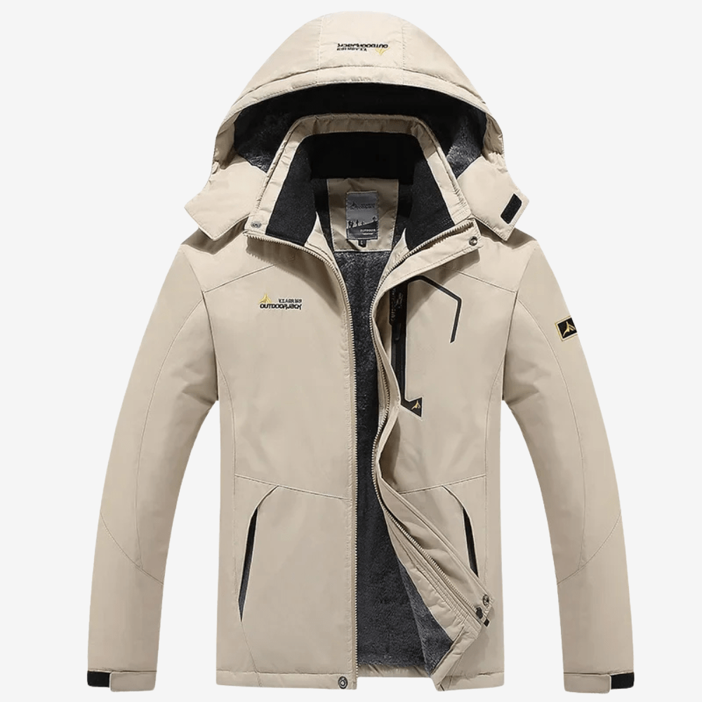 Veste à capuche homme coupe-vent doublée polaire respirante | Montevall - Montevall