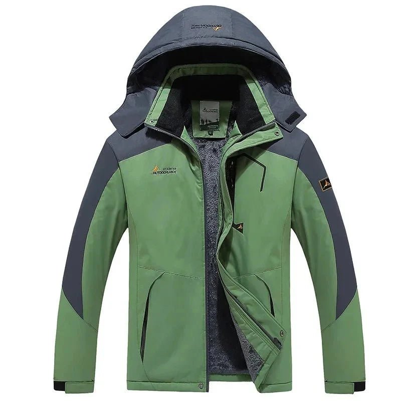 Veste à capuche homme coupe-vent doublée polaire respirante | Montevall - Montevall