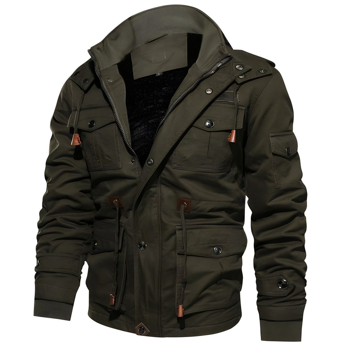 Veste de plein air isolante à capuche polaire multi-poches | Montevall - Montevall
