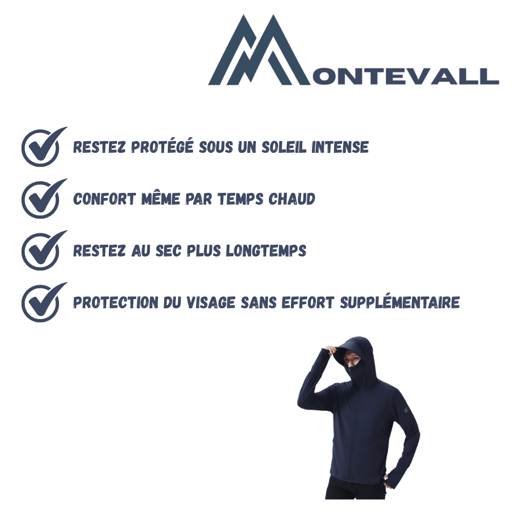 Veste de randonnée respirante avec protection UV | Montevall - Montevall